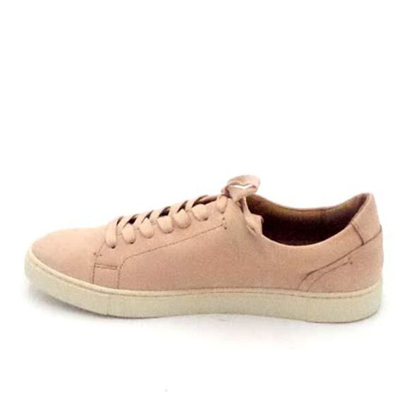 Frye Leather Lace Up Sneakers Ivy Low Lace Blush - Medium - Picture 4 of 5